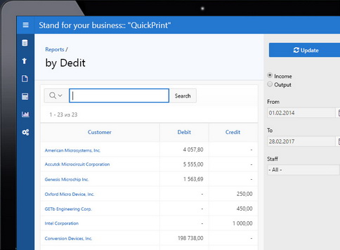 Работа с задолженностью